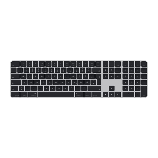 Apple Magic Keyboard QWERTZ with TouchID and Numeric Keypad - Silver