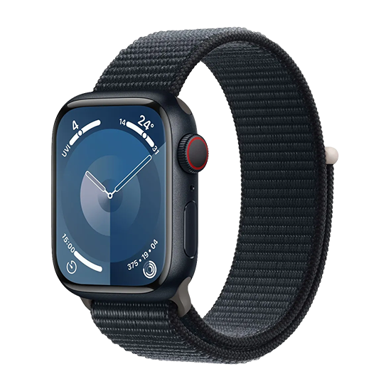 Watch Apple Watch Series 9 LTE 45mm Midnight Aluminium Case with Sport Loop – Midnight