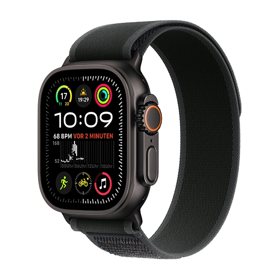 Watch Apple Watch Ultra 2 (2024) LTE 49mm Black Titanium Case with Trail Loop M/L - Black