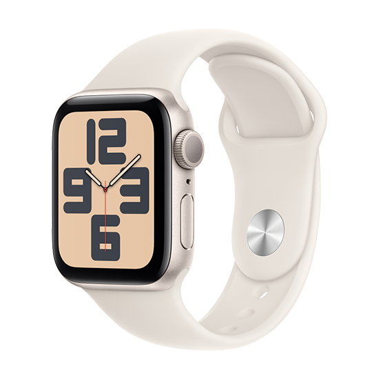 Watch Apple Watch SE2 (2024) GPS 40mm Starlight Aluminium Case with Sport Band S/M – Starlight