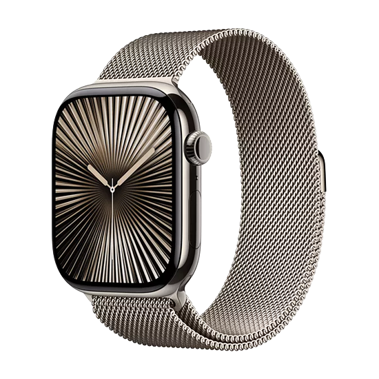 Watch Apple Watch Series 10 GPS + Cellular 46mm Natural Titanium Case with Sport Loop S/M – Natural Milanese