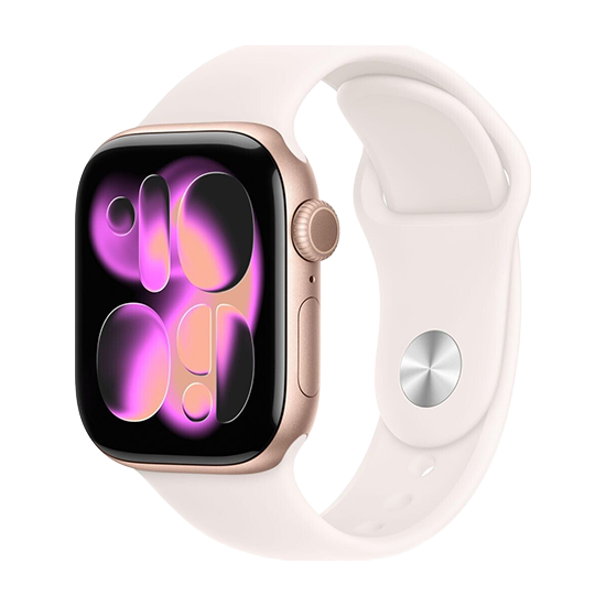 Watch Apple Watch Series 11 (2025) GPS 42mm Rose Gold Aluminium Case with Light Blush Sport Band S/M – Rose Gold