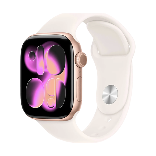 Watch Apple Watch Series 11 (2025) GPS 42mm Rose Gold Aluminium Case with Light Blush Sport Band S/M - Rose Gold