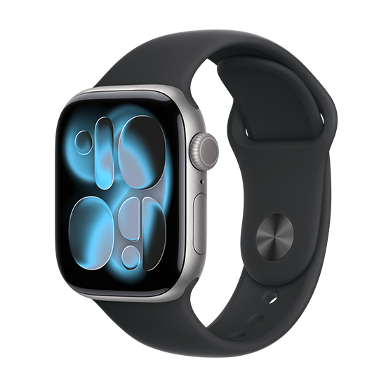 Watch Apple Watch Series 11 (2025) GPS 42mm Space Grey Aluminium Case with Sport Band S/M – Black