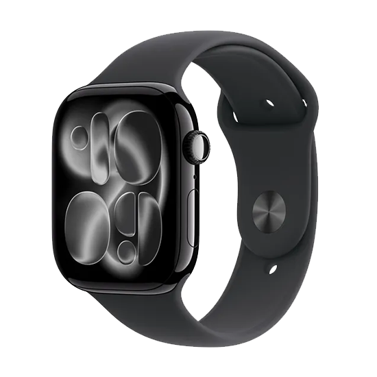 Watch Apple Watch Series 11 (2025) GPS 46mm Jet Black Aluminium Case with Sport Band M/L - Black
