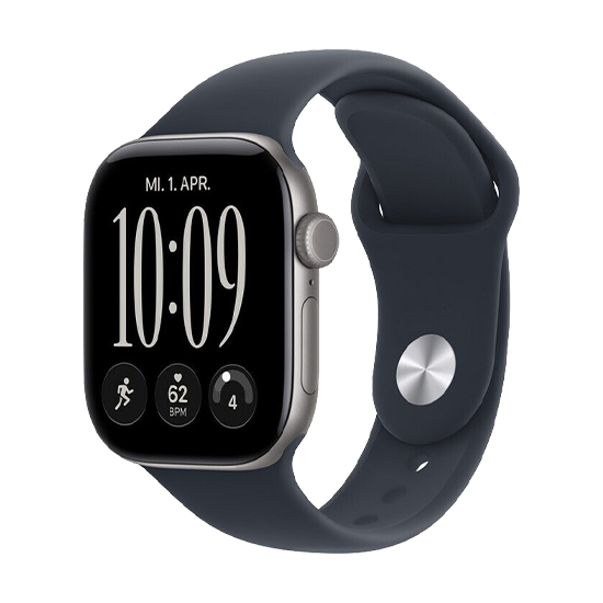 Watch Apple Watch Series 12 (2026) GPS 42mm Space Grey Aluminium Case with Navy Blue Sport Band S/M – Space Gray