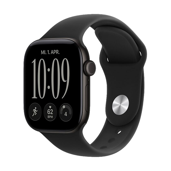 Watch Apple Watch Series 12 (2026) GPS 42mm Black Aluminium Case with Black Sport Band M/L – Black