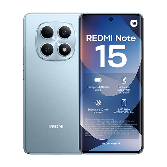 Xiaomi Redmi Note 15 4G Dual Sim 6GB RAM 128GB – Blue