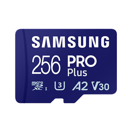 Samsung PRO Plus MicroSD Card 256GB - Black 